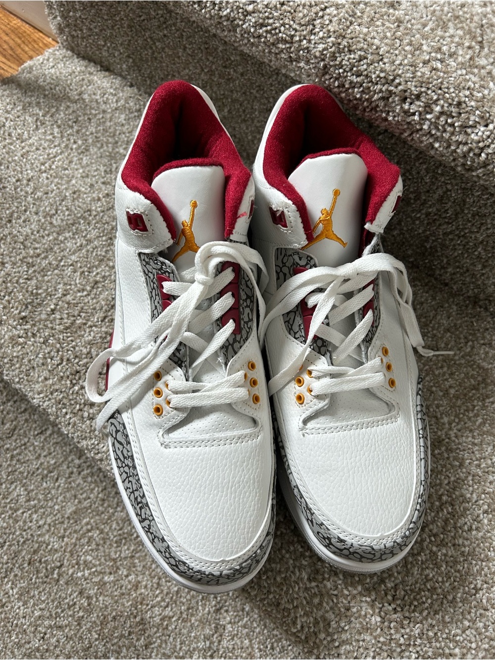 AIR JORDAN 3
"CARDINAL" MENS SIZE 13